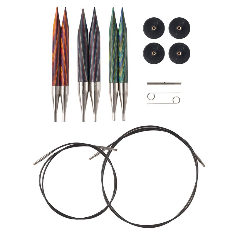 KnitPicks Knit Picks Options Wood Interchangeable Knitting Needle Set: Bulky Edition (Mosaic) - Image 1